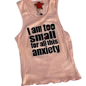 omighty pale pink embroidered pointelle lace cami tank top